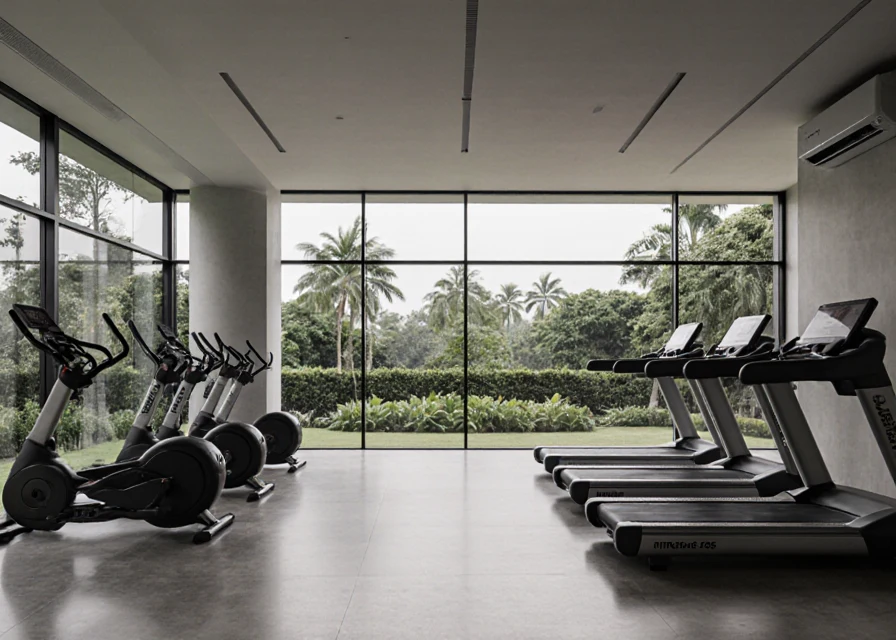 Modern gymnasium lifestyle visual