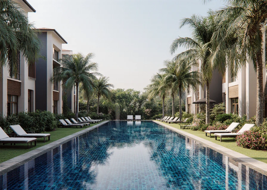 Swimming pool lifestyle visual